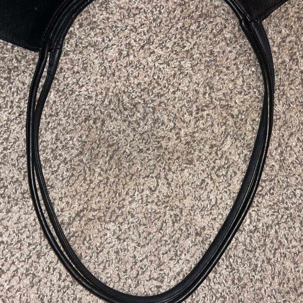 FRYE Black Leather Hobo Shoulder Bag Tote - Picture 8 of 8